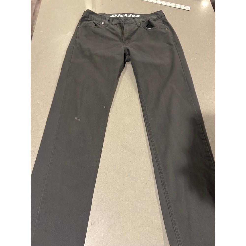 Dickies‎ Men Charcoal Gray Regular Fit Straight Leg Chinos Pants 30x32